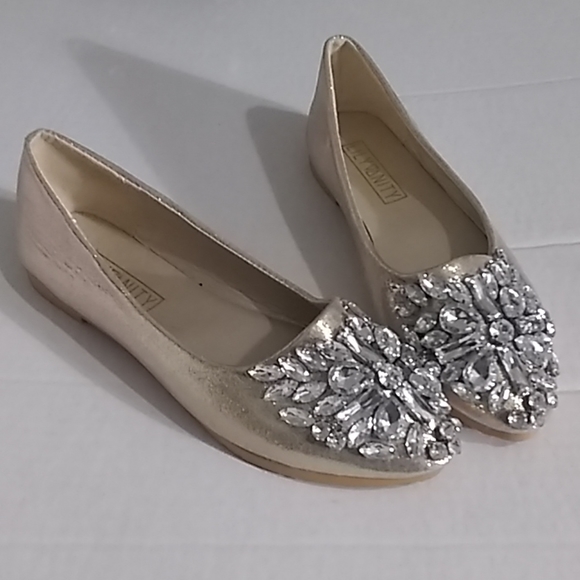 LILY VANITY RHINESTONES EMBELLISHED FLATS - Picture 2 of 7